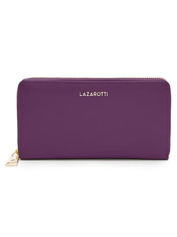 Lazarotti Bologna Leather Geldbörse Leder 19 cm in purple