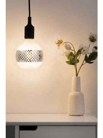 paulmann LED G125 Ringspiegel Silber glanz kariert E27 F