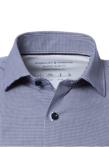Finshley & Harding Hemd in marine weiß