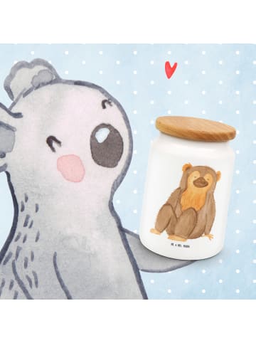 Mr. & Mrs. Panda Dose Affe ohne Spruch in Weiß