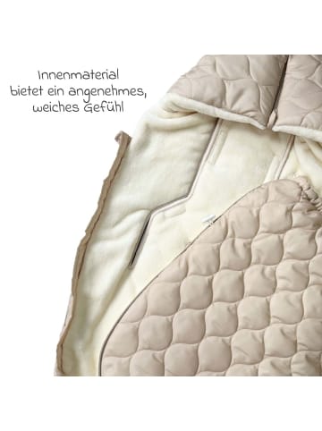 Kaiser Fleece-Fußsack Recy XL aus 100% recyceltes in beige