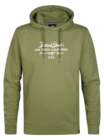 Petrol Industries Artwork Hoodie Repair in Grün