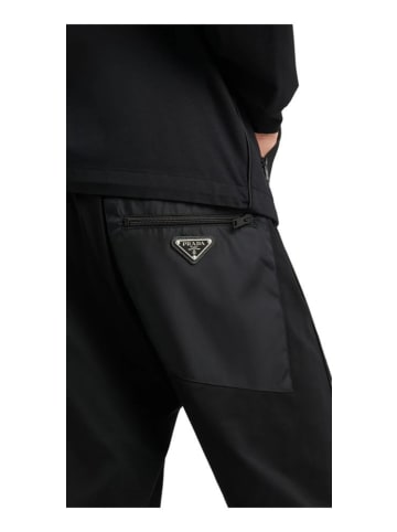 PRADA Hose Baumwolle Re Nylon Schwarz