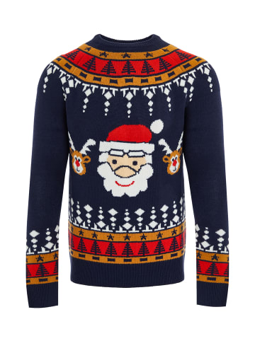 Threadbare Pullover THB Xmas Jumper Oslo in Navy