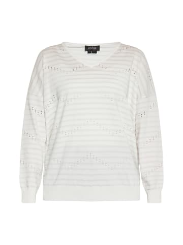 usha BLACK LABEL Damen Pullover in Wollweiss