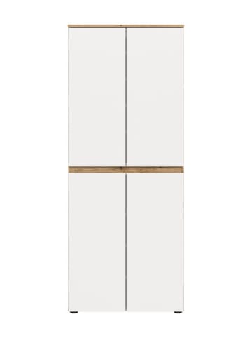 ebuy24 Kleiderschrank Scarpa Weiß 70 x 37 cm