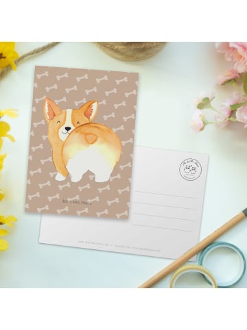 Mr. & Mrs. Panda Grußkarte Corgi Po ohne Spruch in Hundeglück