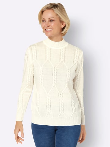 Sieh an! Langarm-Pullover in ecru