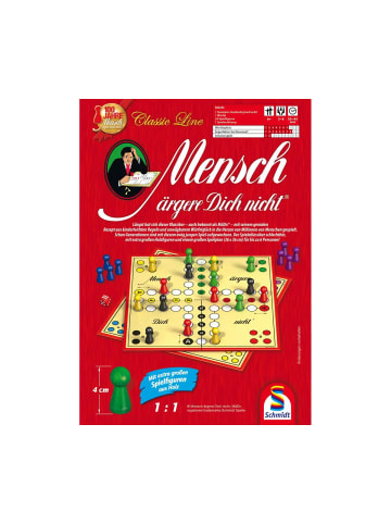 Schmidt Spiele Brettspiel Classic Line, Mensch ärgere Dich nicht in Metalldose, ab 6 Jahre