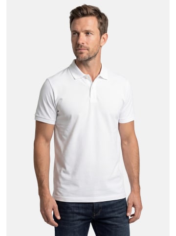 S. Oliver Poloshirt Basic in Weiß / grün