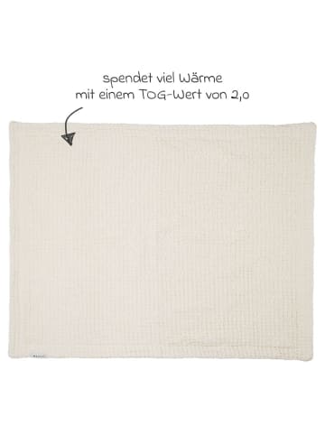 Meyco Kuscheldecke Teddy 75 x 100 cm - Waffle in beige