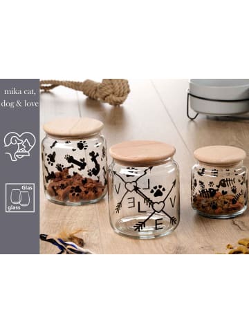 Ritzenhoff & Breker 6er Set Leckerli-Dosen mit Deckel Mika Cat ø 10 cm in transparent