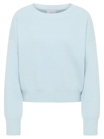 RISA Damen Strick Pullover in hellblau