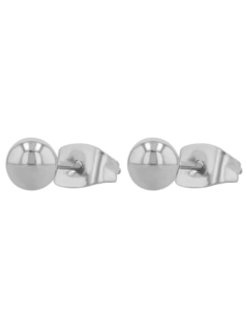 Adeliás Unisex Ohrringe – Ohrstecker aus Edelstahl in silber