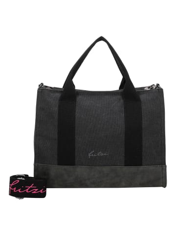 Fritzi aus Preußen Canvas Handtasche 40 cm in black