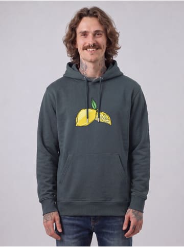wat? Apparel Sweatshirt Lemon in India Ink Grey