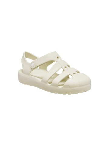 Crocs Kinder Sandalen mit Klettverschluss Classic Fisherman Weiß