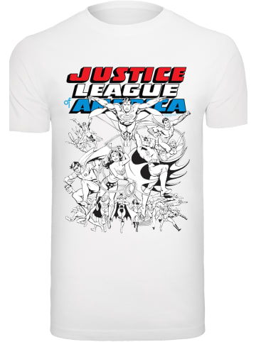 F4NT4STIC T-Shirt DC Comics Justice League Superhelden in weiß