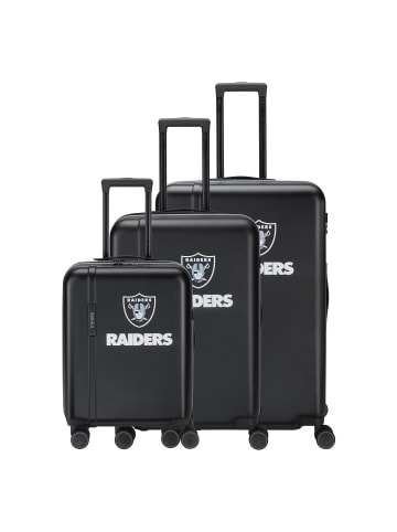 travelite travelite x NFL 4 Rollen Kofferset 3-teilig mit Dehnfalte las vegas raiders