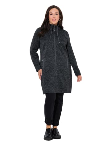 Ulla Popken Sweatjacke in schwarz