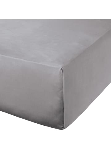 Erwin Müller Mako-Satin, Haustuch Bettlaken Landshut in silber