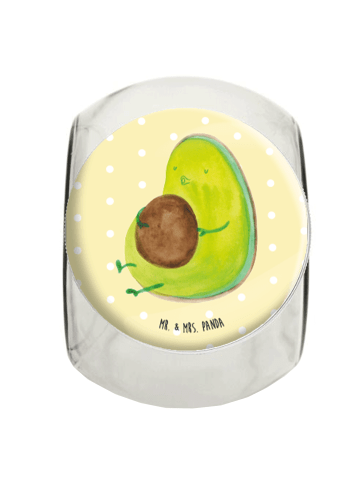 Mr. & Mrs. Panda Bonbonglas Avocado Pfeifen ohne Spruch in Gelb Pastell