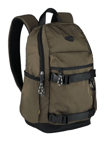 Camel Active TERRA Backpack aus recyceltem Nylon in Khaki