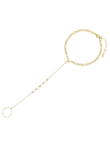 Adeliás Damen Fußkettchen – aus Edelstahl in gold