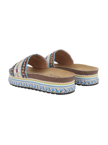 Ital-Design Sandale & Sandalette in Blau und Beige