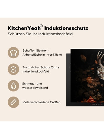 KitchenYeah Herdabdeckplatte Hirsch Induktionskochfeldschutz, Kochfeldschutzmatte
