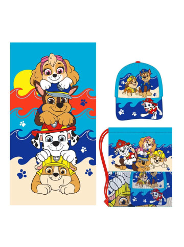 Paw Patrol Handtuch, Turnbeutel, Baseballkappen-Set