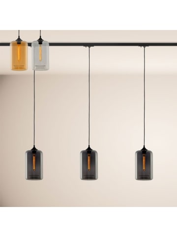 s.LUCE Cruet Esstisch-Hängeleuchte 1-Phasen-Schiene 200cm in Amber