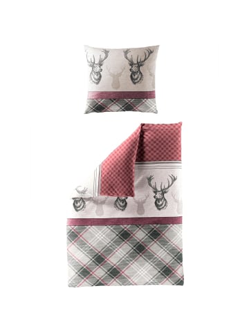 Traumschlaf Bettwäsche Hirsche in rot