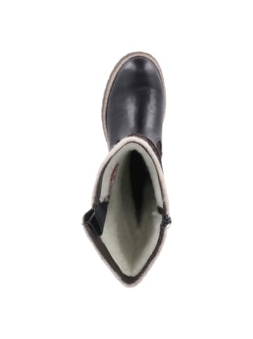 rieker Schaftstiefel in schwarz/nougat/wood