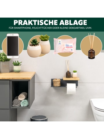 eluno Toilettenpapierhalter VARAZ ca. 31,5 x 9,5 x 13 cm (B/H/T)