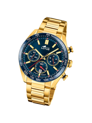 Lotus Chronograph-Armbanduhr Lotus Classic gold groß (ca. 44,5mm)