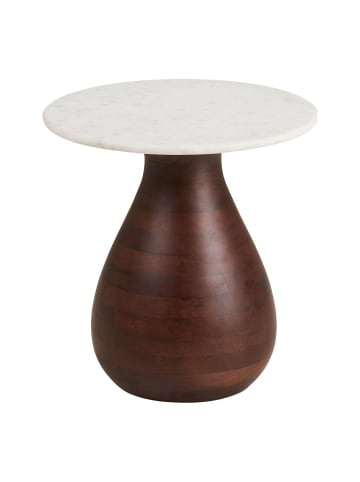 ebuy24 Eckbord Klara Weiß 40 x 40 cm