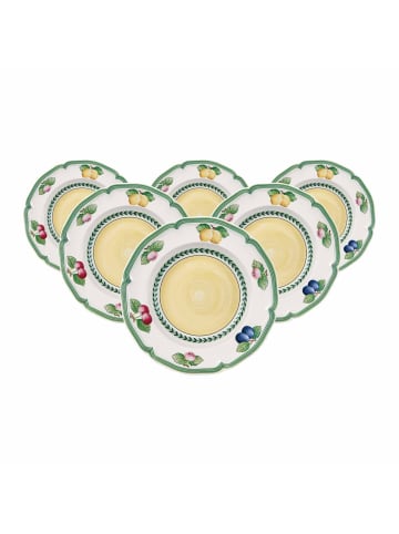 Villeroy & Boch 6er Set Suppenteller French Garden Fleurence in Bunt ø 22,8 cm in bunt