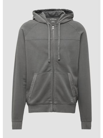 s.Oliver Sweatshirt Jacke in 9467_grau meliert