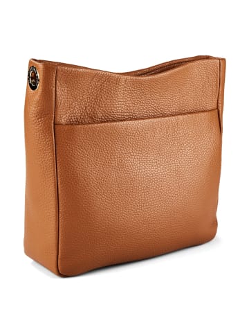 Mandarina Duck Mellow Leather Umhängetasche Leder 30 cm in pecan nut
