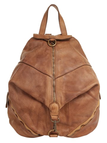 Samantha Look Rucksack echt Leder in cognac