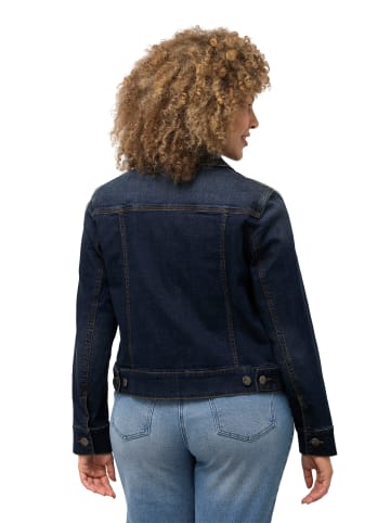 Ulla Popken Jeansjacke in dark blue denim