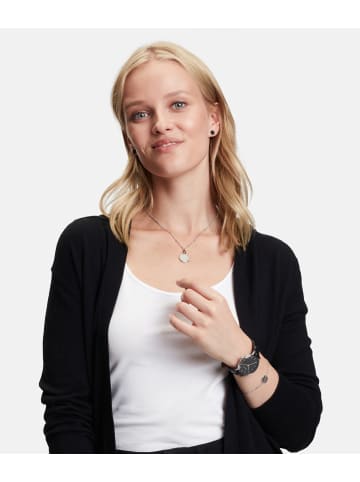 Tamaris Ohrringe Logomania in schwarz