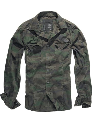 Brandit Hemd "Slim Fit Shirt Long Sleeve" in Camouflage