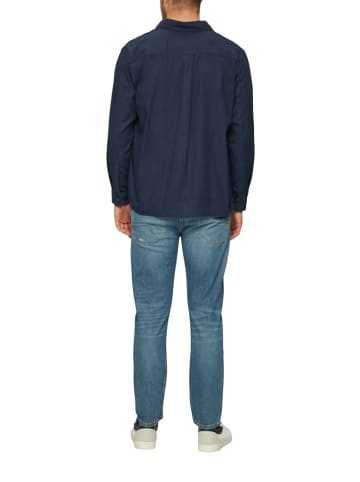 S. Oliver Langarm FreizeitHemd für Herren in blau