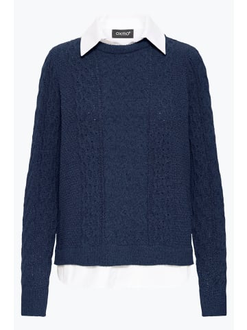 Oxmo Strickpullover OXFSANVI PU 1 in Blau