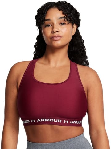 Under Armour Sport-BH "Crossback Mid Bra" in Rot