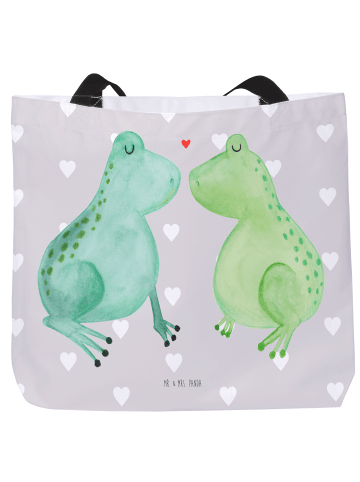 Mr. & Mrs. Panda Shopper Frosch Liebe ohne Spruch in Grau Pastell