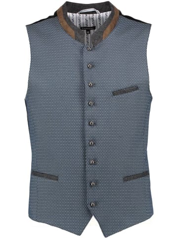 Gipfelstürmer Trachtenweste 423000-3924 in mittelblau