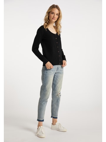 DreiMaster Damen Strickjacke in Schwarz